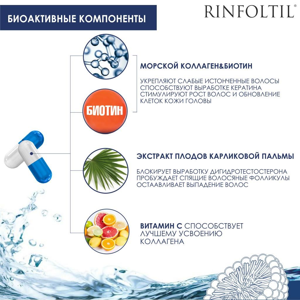 Ринфолтил Морской Коллаген, 362 мг, капсулы, 60 шт.