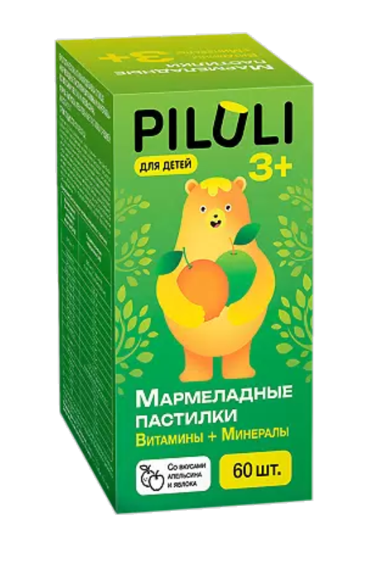 фото упаковки Piluli Витамины и Минералы для детей
