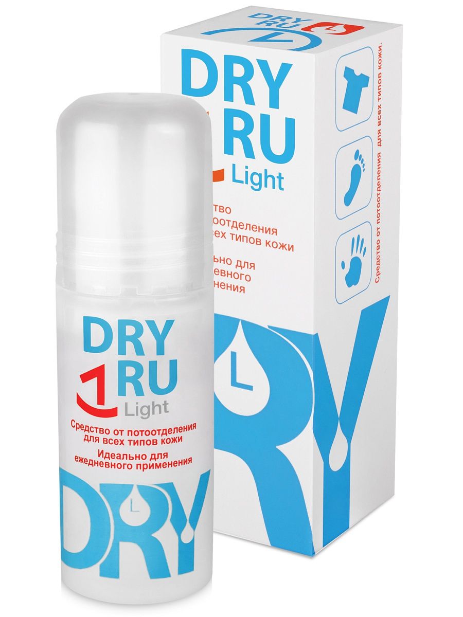 фото упаковки Dry Ru Light средство от потоотделения для всех типов кожи