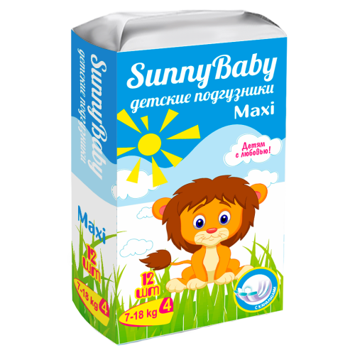 фото упаковки Sunnybaby Подгузники детские maxi