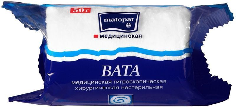 фото упаковки Bella Cotton Вата хлопковая нестерильная Matopat