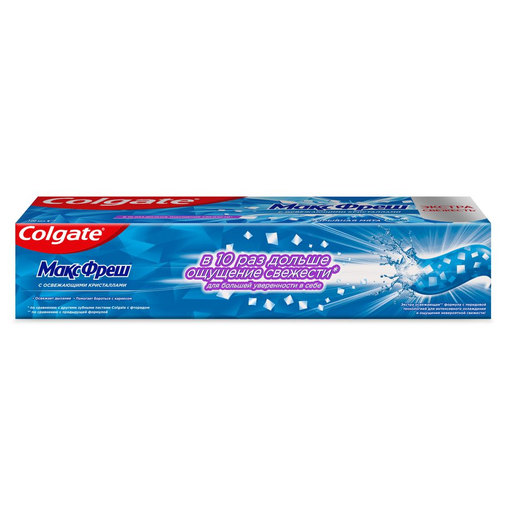 Colgate Макс Фреш Взрывная мята зубная паста, паста зубная, 100 мл, 1 шт.