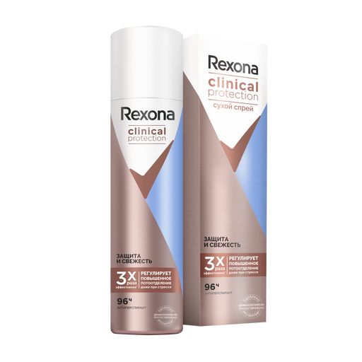 фото упаковки Rexona Clinical Protection Антиперспирант Защита и Свежесть