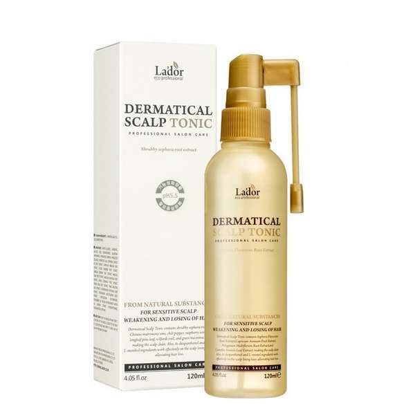 фото упаковки La'dor Dermatical scalp tonic Тоник для кожи головы против выпадения волос