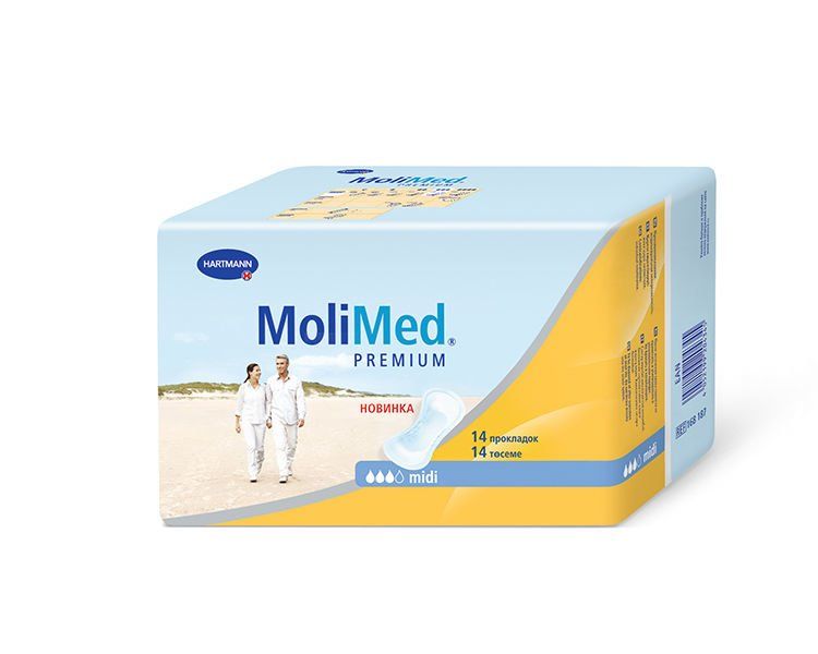 фото упаковки Molimed Premium прокладки урологические для женщин Миди