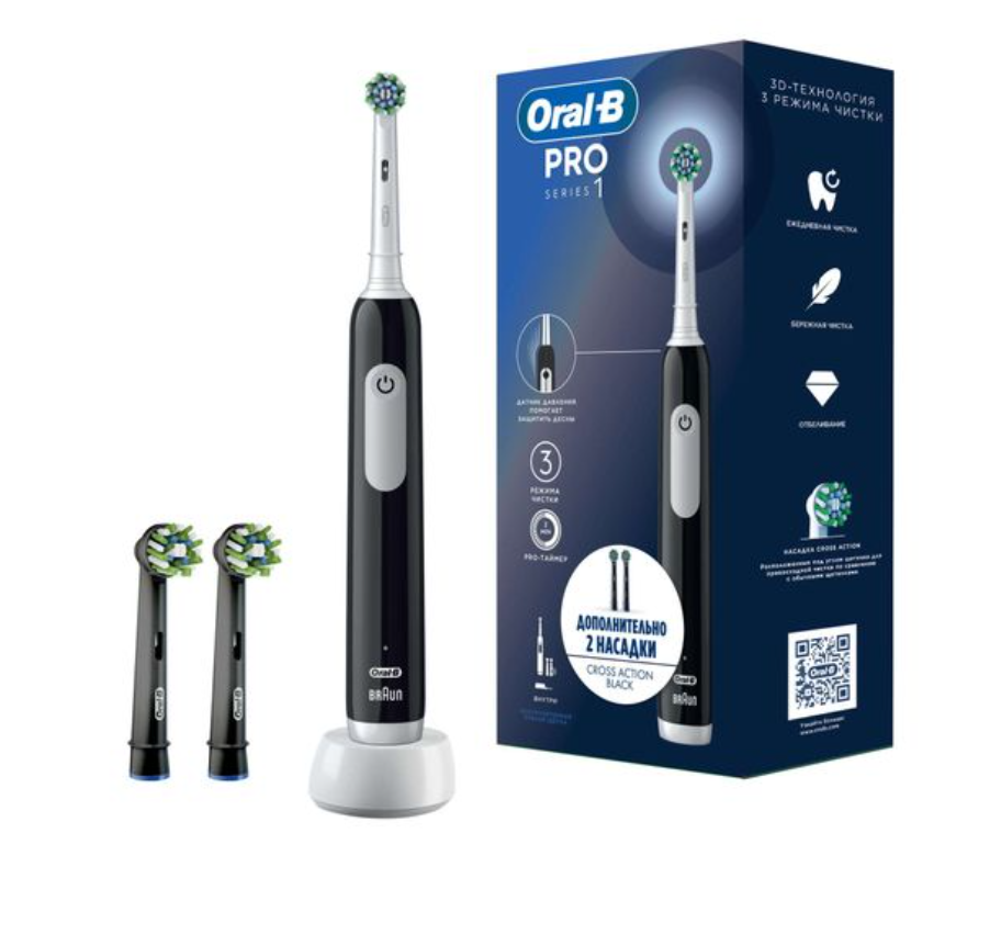 фото упаковки Oral-B набор Щетка зубная электрическая Pro 1 тип 3791