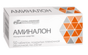 Аминалон, 250 мг, таблетки, покрытые оболочкой, 50 шт.