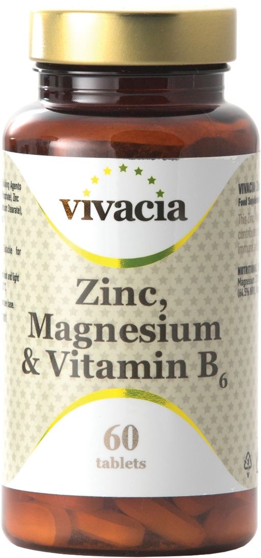 Vivacia Цинк Магний Витамин В6, таблетки, 60 шт.
