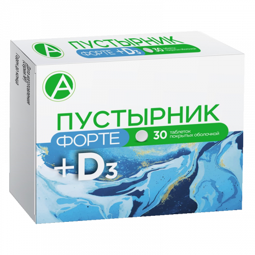 Пустырник форте Д3 с магнием и витамином В6, таблетки, 30 шт.
