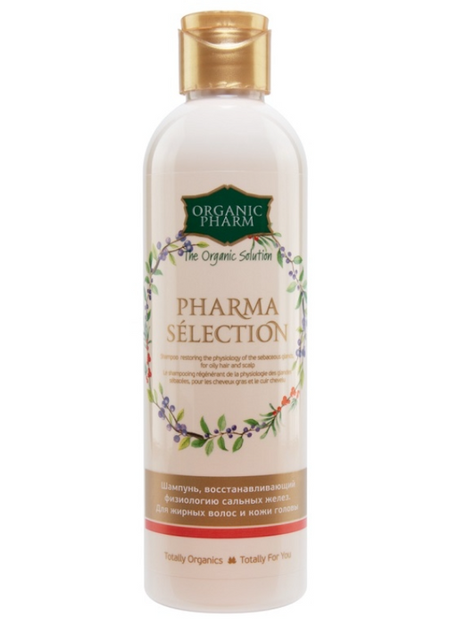 Organic Pharm Шампунь Pharma Selection восстанавливающий, физиологию сальных желез для жирных волос и кожи головы, 250 мл, 1 шт.