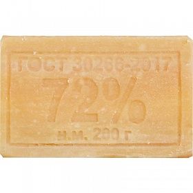 Мыло хозяйственное, 72 %, 200 г, 1 шт.