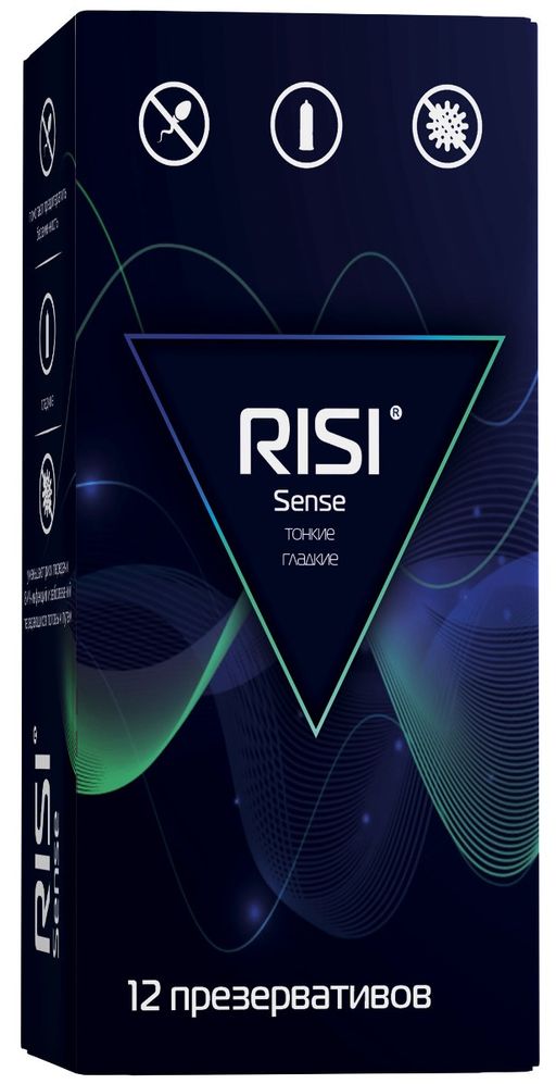 Презервативы Risi Sense, тонкие гладкие, 12 шт.