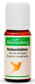 Blumenberg Эфирное масло Листья гвоздики, масло эфирное, 10 мл, 1 шт.